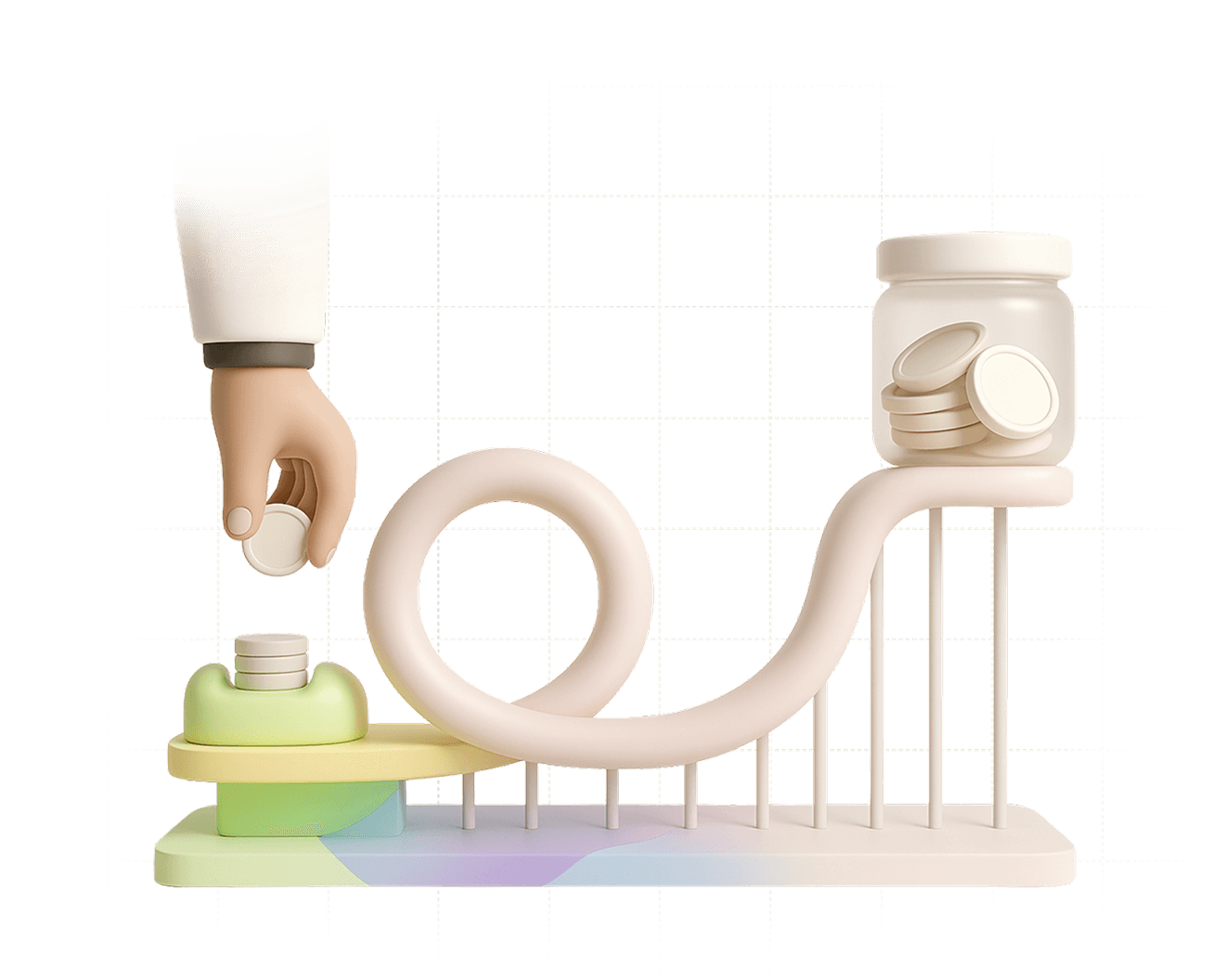 Financial learning illustration
