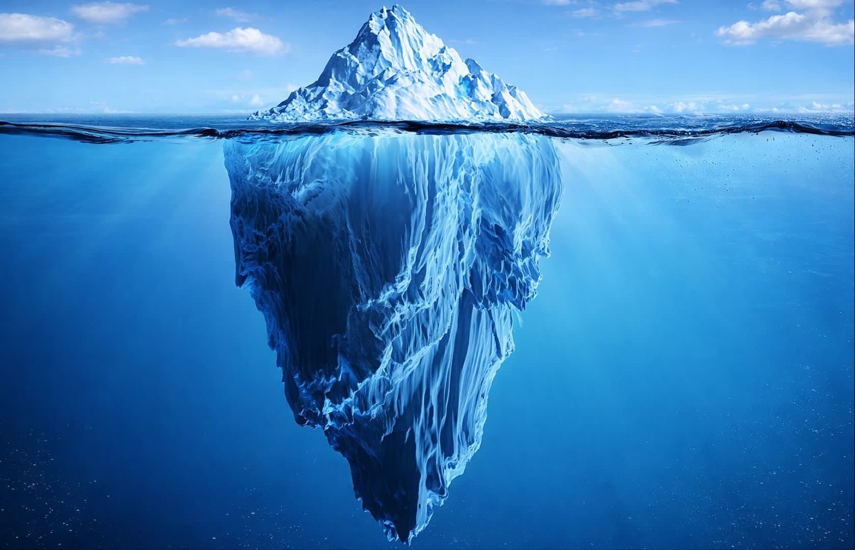 Газрын тос бол мөсөн уулын зөвхөн орой